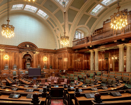 Image of council chamber room Image of council chamber room